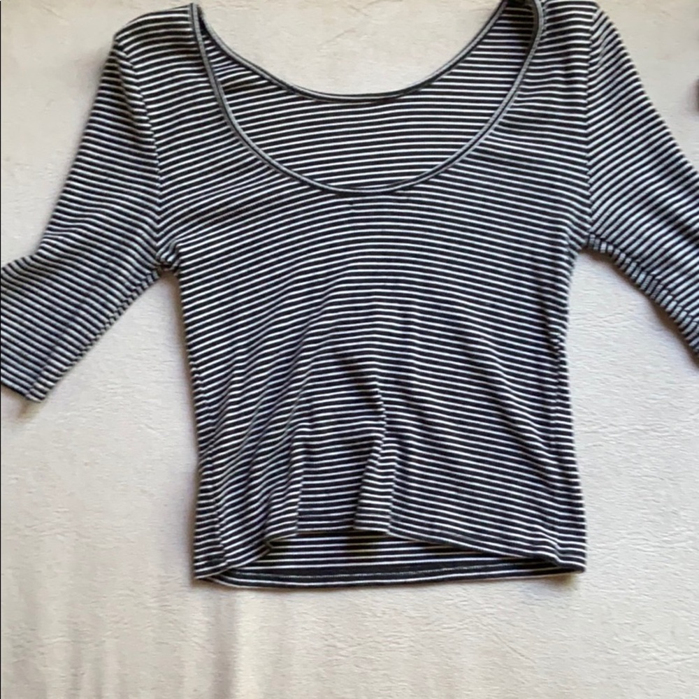 Half sleeve striped shirt